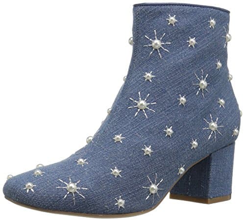 Women's Darcey Starburst Block Heel Ankle Boot with Pearls
