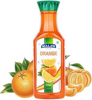 Indian Mala Fruit Syrup | 750ml (25 fl oz) (750ml, Orange)