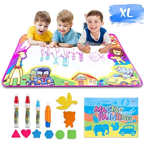 Baby Noah Aqua Magic Doodle Mat for Kids (Drawing on Magic Water Mat) Mess Free Painting for Toddler, Painting Board Suitable for Family Kids Activity Center Paint & Design Toy for Kids