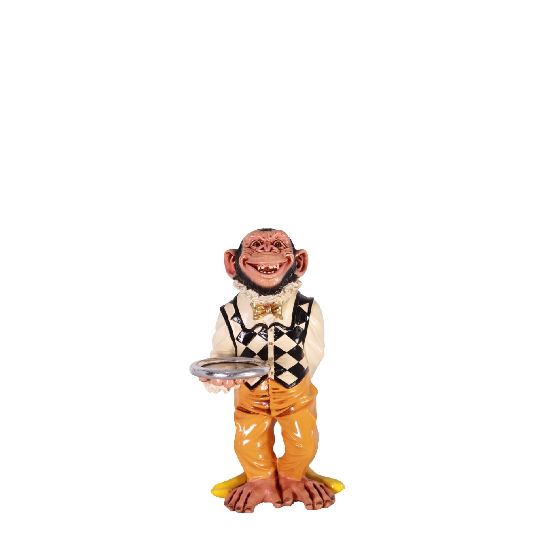 LM Treasures Small Monkey Butler Statue Home Decor Prop Display