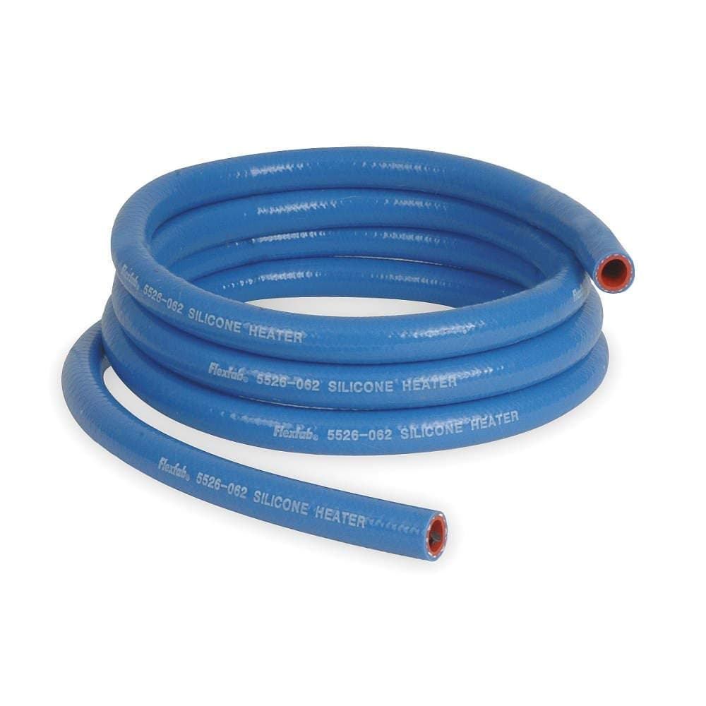 FlexFab - 5/8" ID x 10 ft 5526 Blue Silicone Heater Hose 16mm 350F Radiator Coolant .63"
