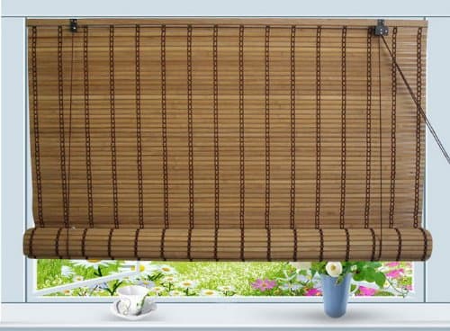 Thy Trading Bamboo Roll Up Window Blind Sun Shade W44 x H72