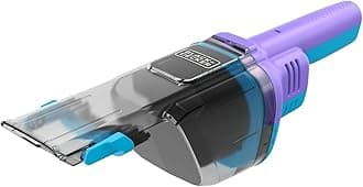 Cordless Handheld Dustbuster Vacuum, 7.2V, 2.0Ah Battery, 16AW Suction, Flip-Up Brush, Crevice Tool, Pet Hair Brush, Storage Base, Lively Lavender/Breeze Blue - NVD220BP-GB