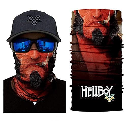 3D Hellboy Tube Neck Face Scarf Lower Half Face Mask Motorcycle Bicycle Shield Sun Air Soft Outdoor Biker Riding Masks No.132