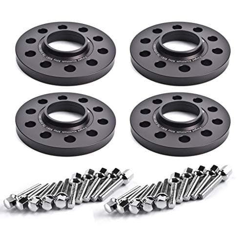 4Pcs 20MM PCD 5x110 CB65.1 HubCentric Wheel Spacers Forged Aluminum 6061t6 with Bolts 12x1.25 for Chrysler 200,Jeep Compass Renegade Cherokee,Dodge dart