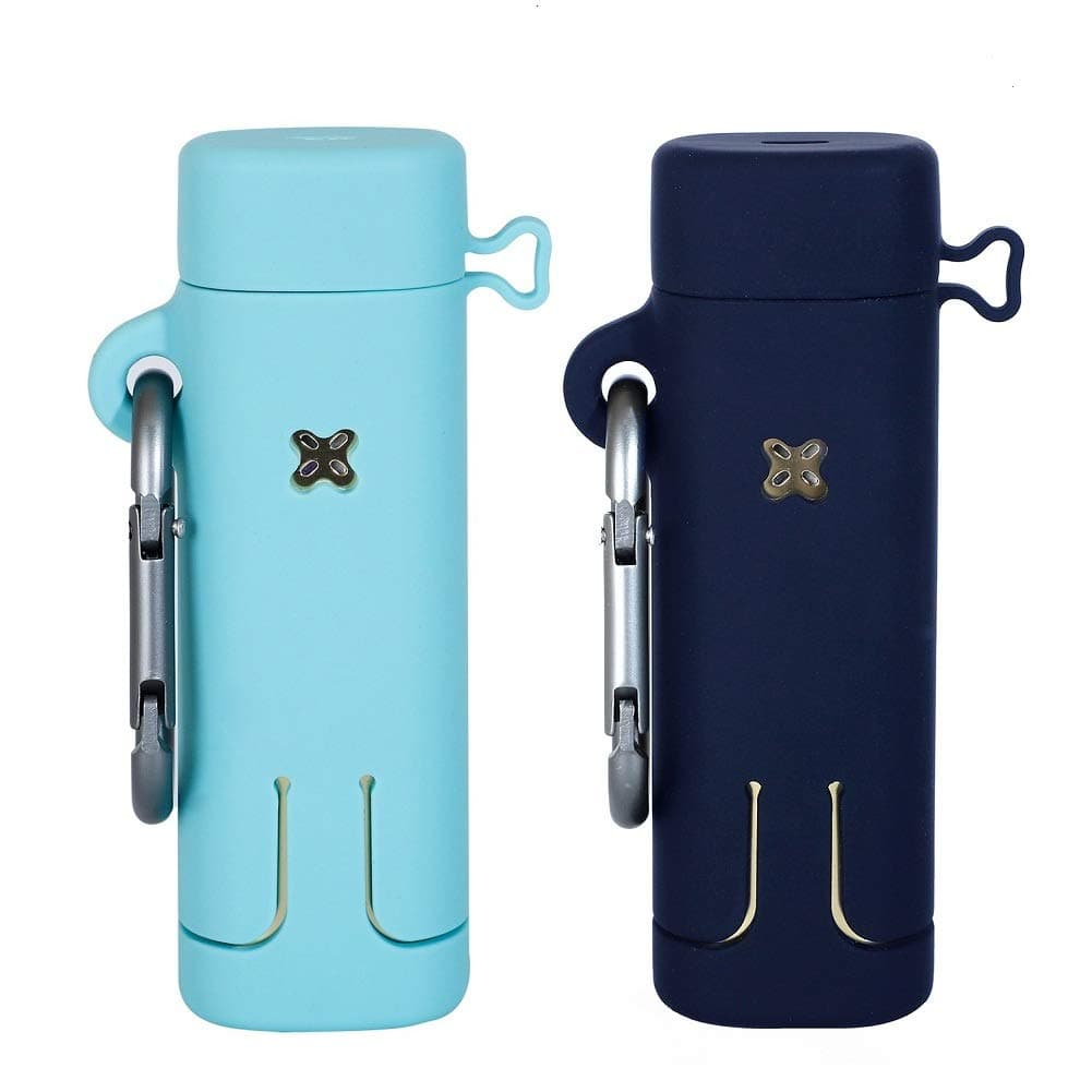 Silicone Case Cover for P3, Shock-Absorption & Anti-Scratch Protective Rubber Skin Sleeve Accessories Compatible with P2 and P3, with Strong Metal Carabiner(Ice Sea Blue, Midnight Blue)