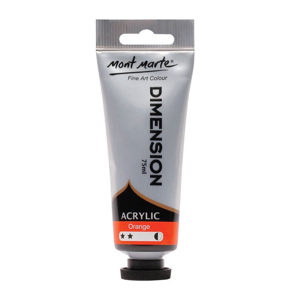 Mont Marte Dimension Acrylic Colour Series 75ml - Orange