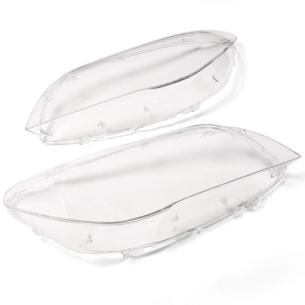 Clear Lens Headlight Headlamp Lense Cover, Compatible With BMW F01 F02 7 Series 740i 740Li 750i 750Li 760i 760Li 2009-2015, Replacement Left Right Side 1 Pair