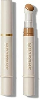 Complexion Boost Concealer Sponge-Head Applicator Matte Liquid Concealer Long Lasting Brightening Color Corrector Weightless All-Day Long Lasting Hydrating Concealer-Caramel