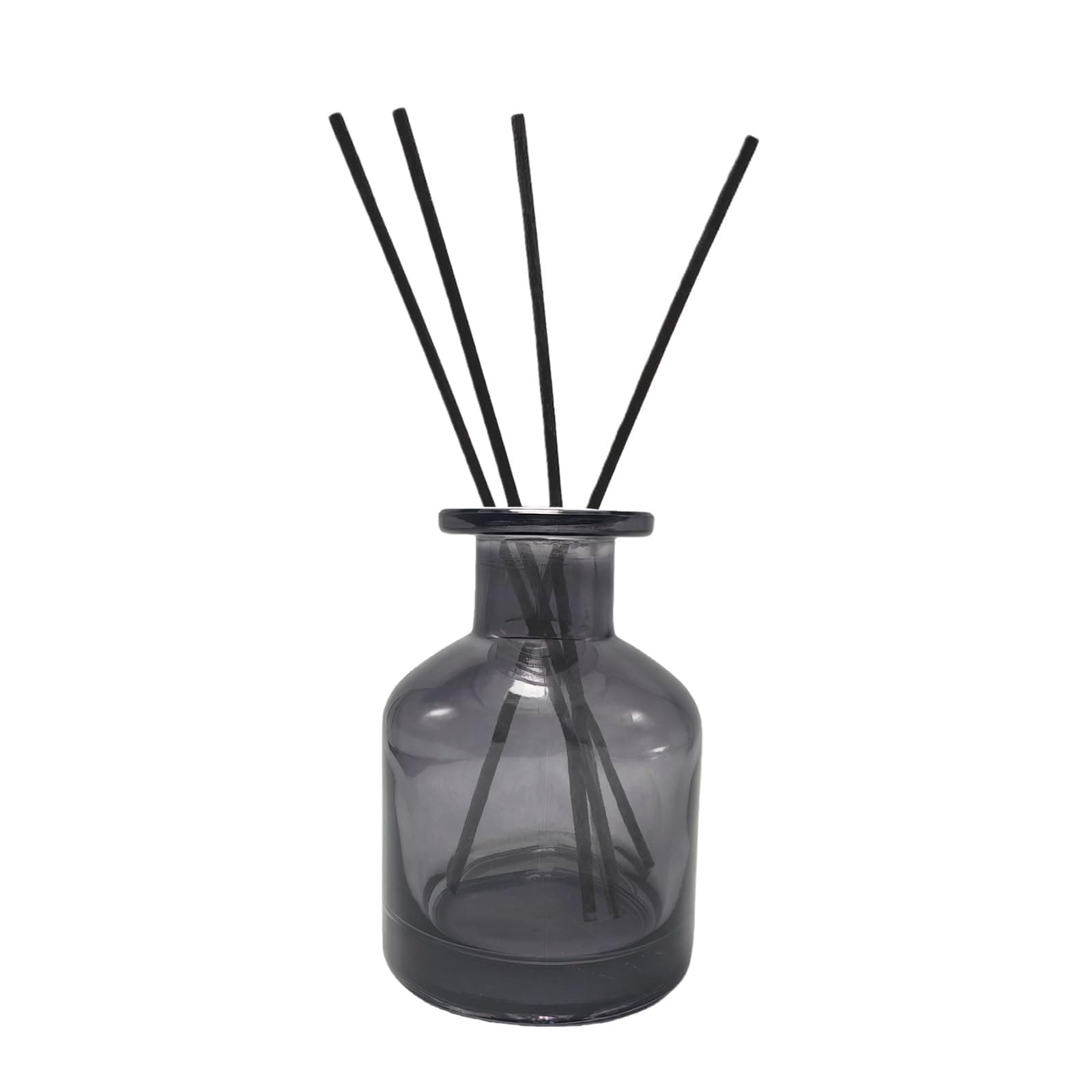 Upstore 150ml/5oz Empty Glass Diffuser Bottle Diffuser Jars Aromatherapy Storage Container Fragrance Accessories Use for DIY Replacement Reed Diffuser Sets (Grey)
