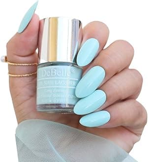 DeBelleGel Nail Lacquer Mint Amour - 8 ml (Mint Blue Nail Polish)