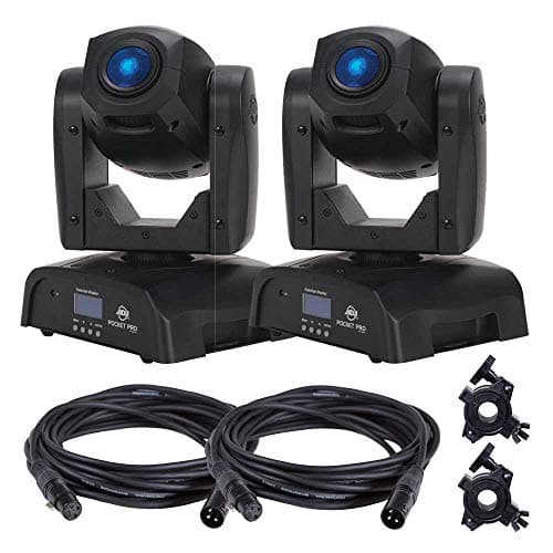 ADJ American DJ Pocket Pro 25W LED Moving Head 2-Pack with Accessories