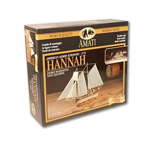 #1355 Hannah Ship-In-A-Bottle Kit, 1/300 Scale