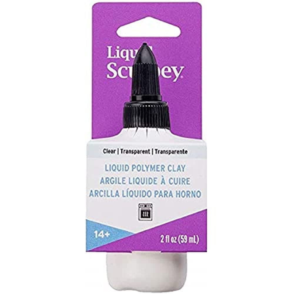 Liquid Sculpey Liquid Polymer Oven-Bake Clay, Clear, 2 oz. bottle, Great for jewelry, holiday, DIY, mixed media, window clings, home décor and more! Great for beginners to artists!