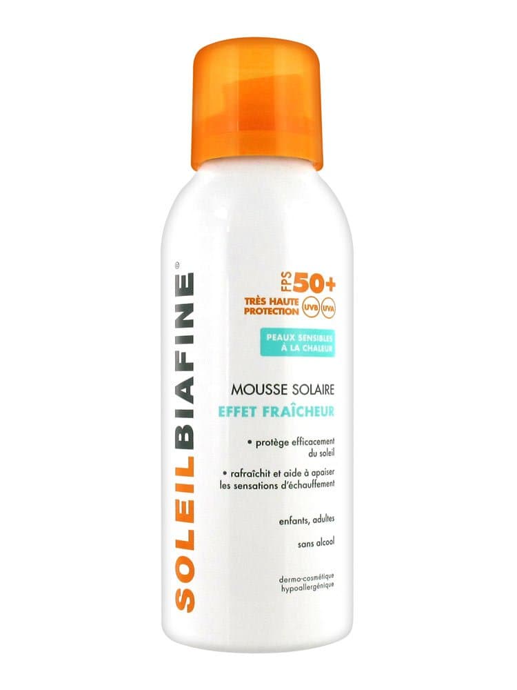SoleilBiafine Solar Foam Freshness Effect SPF 50+ 150ml
