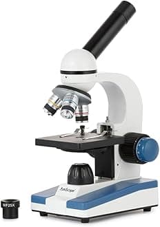 AmScope M150C / M150C-I 40X-1000X All-Metal Optical Glass Lenses Cordless LED Student Biological Compound Microscope