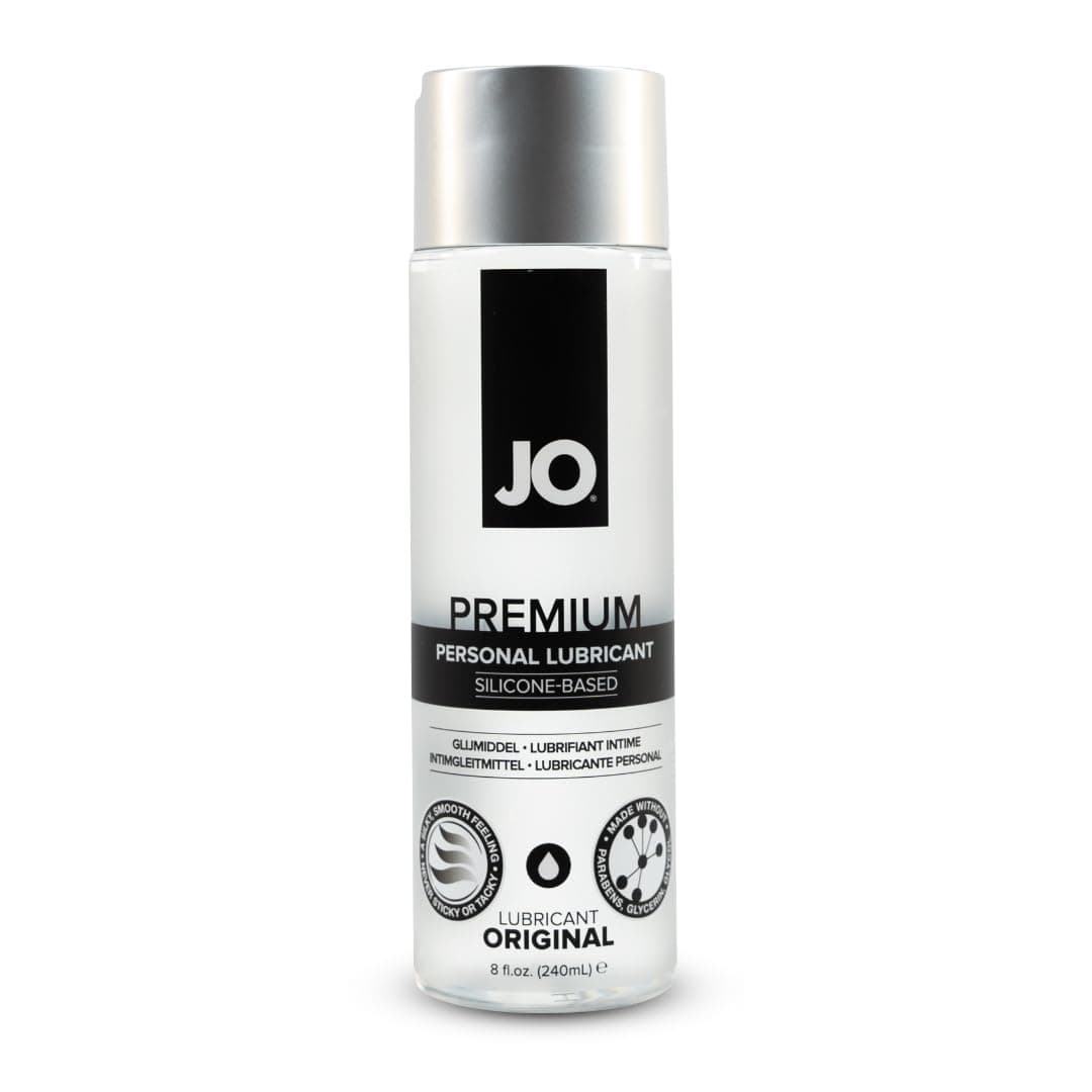 JO Premium Silicone Lube – Long-Lasting Silicone-Based Personal Lubricant for Sex, Intimacy & Anal Play – 8 fl oz