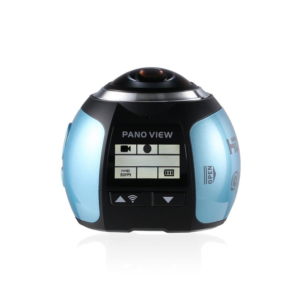 LESHP 360 Panoramic Camera, 360 Degree Wifi Camera 2448P 30FPS 16M Fisheye Film Camera for Virtual Glasses VR Action Sports Outdoor Activities Camera Car DVR