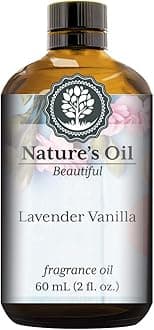 Lavender Vanilla Fragrance Oil (60ml) For Perfume, Diffusers, Soap Making, Candles, Lotion, Home Scents, Linen Spray, Bath Bombs, Slime