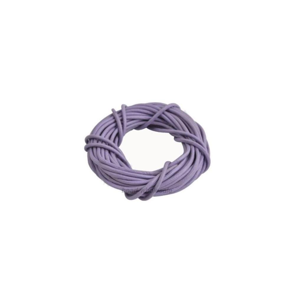 Hot 3M 5M 10M Real Leather Necklace Rope String Cord Findings 1 1 5 2 2 5 3 Mm Light Purple-3M-1.0mm