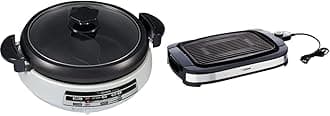 Zojirushi EP-PFC20HA, Gourmet d’Expert® Electric Skillet for Yin Yang Hot Pot & EB-DLC10 Indoor Electric Grill