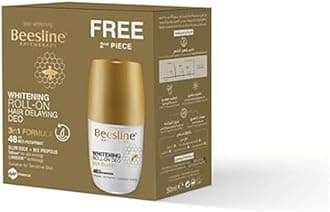 Beesline Hair Delaying Whitening Roll-On Deodorant 48H 2-Piece