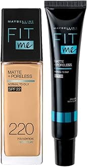 Fit Me Regime Kit- Fit Me Matte & Poreless Primer+ Fit Me Foundation Shade 220