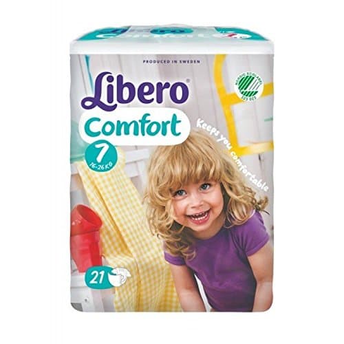 Libero 7 Comfort XLarge Nappies, 80 Count, Large Size, Pack of 80