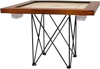 Uber Games – Tournament Carrom Board Set & Stand -Limited Edition – 37 x 37 inch Official Size Tournament quality board set - Hardwood edges for fantastic rebound - For competitive players