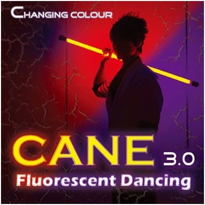Color Changing Cane 3.0 Fluorescent Dancing (professional, two colors) by Jeff Lee