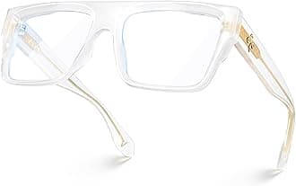 VISOONE Square Full Rim Blue Light Blocking Glasses Large Fashion Computer Multi Colors Eyeglass Frame Women Men ALBA