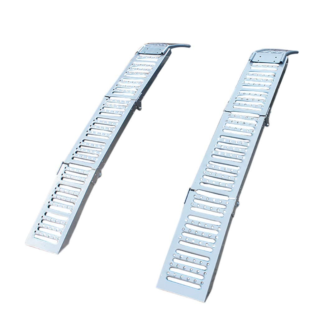 Motorcycle ATV Transport Loading Ramp Folding Steps Springboard Car Maintenance Ramp With Portable Handle