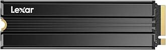 Lexar NM790 SSD with Heatsink 2TB PCIe Gen4 NVMe M.2 2280 Internal Solid State Drive, Up to 7400MB/s, Compatible with PS5, for Gamers and Creators (LNM790X002T-RN9NU)