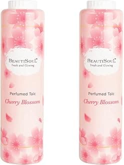 Beautisoul Cherry Blossom Talcum Powder For Daily Use | Talcum Powder Women Combo Offer | (100 gm x 2) (Pack of 2)