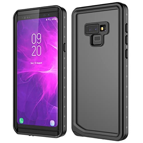 NCTECHINC Samsung Galaxy Note 9 Waterproof Case IP68 Certified Snowproof phone case Full Body Cover forSamsung Galaxy Note 9 (black)