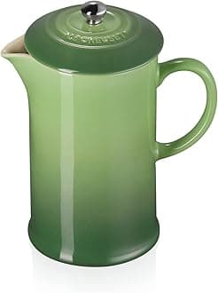 Stoneware Cafetière French Press with Stainless Steel Plunger, 1 Litre, Serves 3-4 Cups, Bamboo, 60706084080003