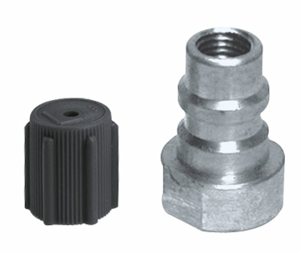 Certified A/C Pro Car Air Conditioner Adapter Valve, Retrofit Valve Adaptor Converts Refrigerant from R-12 to R-134A, Includes Dust Cap and Retrofit Label, InterDynamics