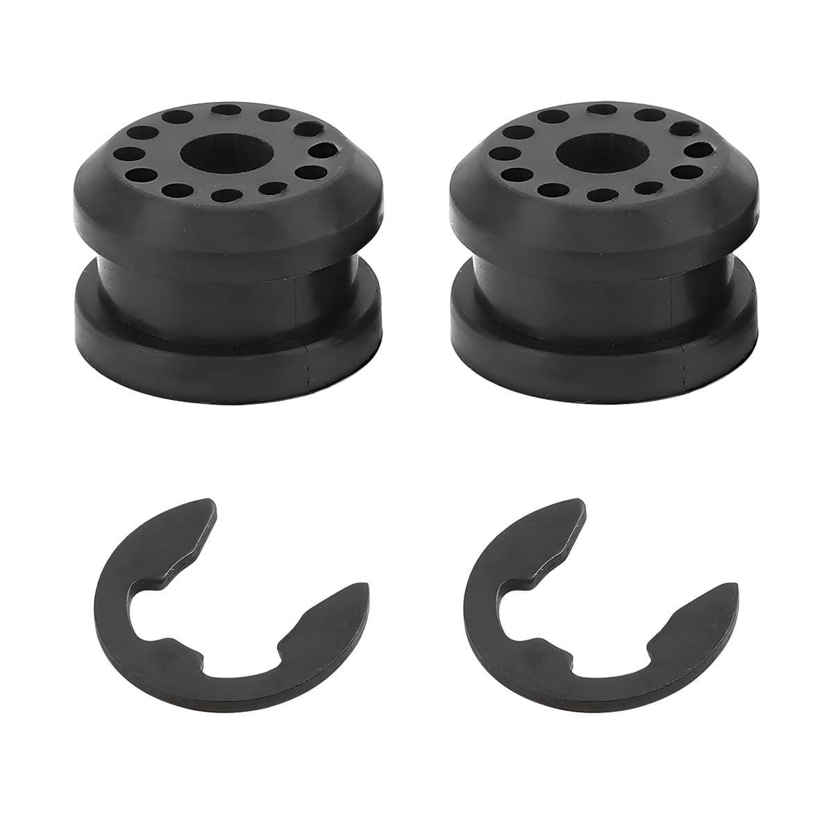 4PCS Car Transfer Case Shift Linkage Bushing Grommets, Vehicle Shifter Linkage Control Lever Bushing Grommet Kit with E-Clips, OEM#68078974AA 68078975AA Replacement, Auto Accessories
