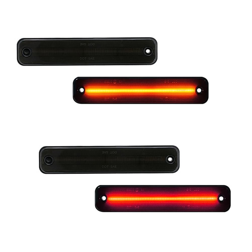 GTINTHEBOX LED Side Marker Light Kit for 2003-2009 Hummer H2 Side Fender Lamps