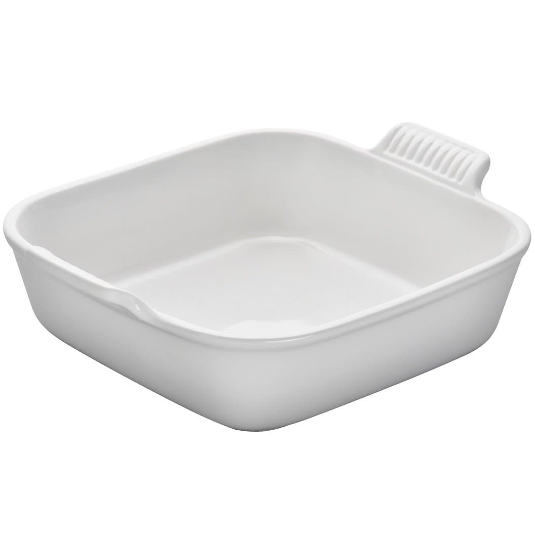 Le Creuset Stoneware Heritage Square Dish, 3 qt. (9"), White