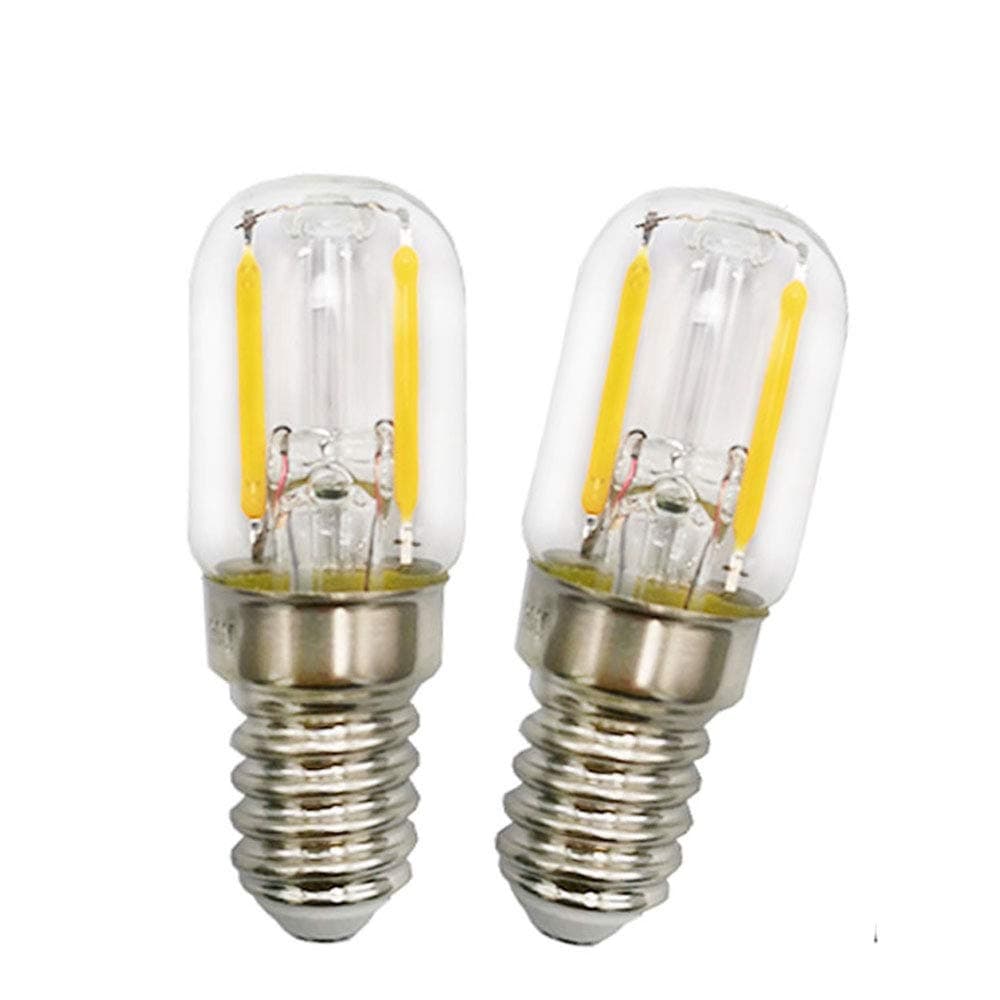 E14 Fridge LED Bulb 1.5W SES Cool White 6000K 15W Halogen Equivalent Energy Saving Pygmy Refrigerator Light Bulb 220V Appliance Lamp for Cooker Hood Freezer Microwave Oven (Non-dimmable, 2-Pack)