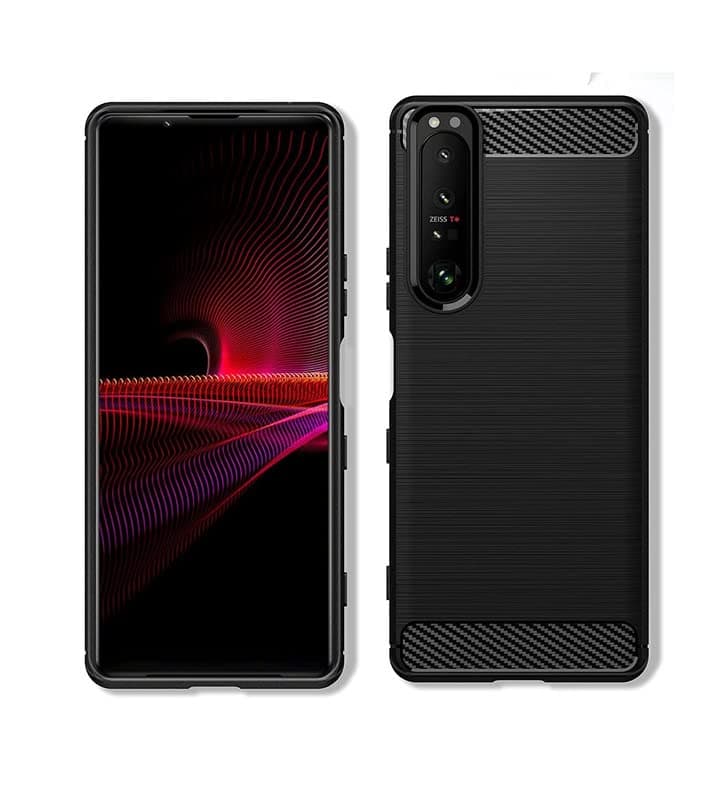 Case Compatible with Sony Xperia 1 III, Perfect Fitting Hybrid Edge to Edge Side Protection Carbon Fiber Back Cover for Sony Xperia 1 III/Sony Xperia 1 3 / Xperia 1 III 6.5"
