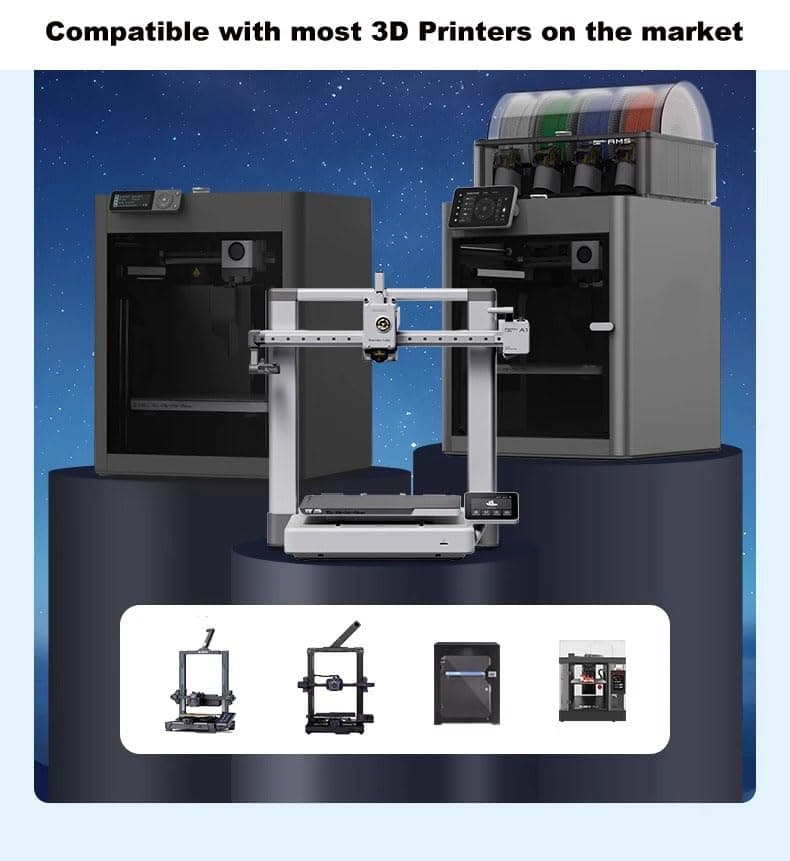 PLA 3D Printer Filament 1.75mm EX31 Rainbow 1kg(2.2lbs) for ender3 Anycubic