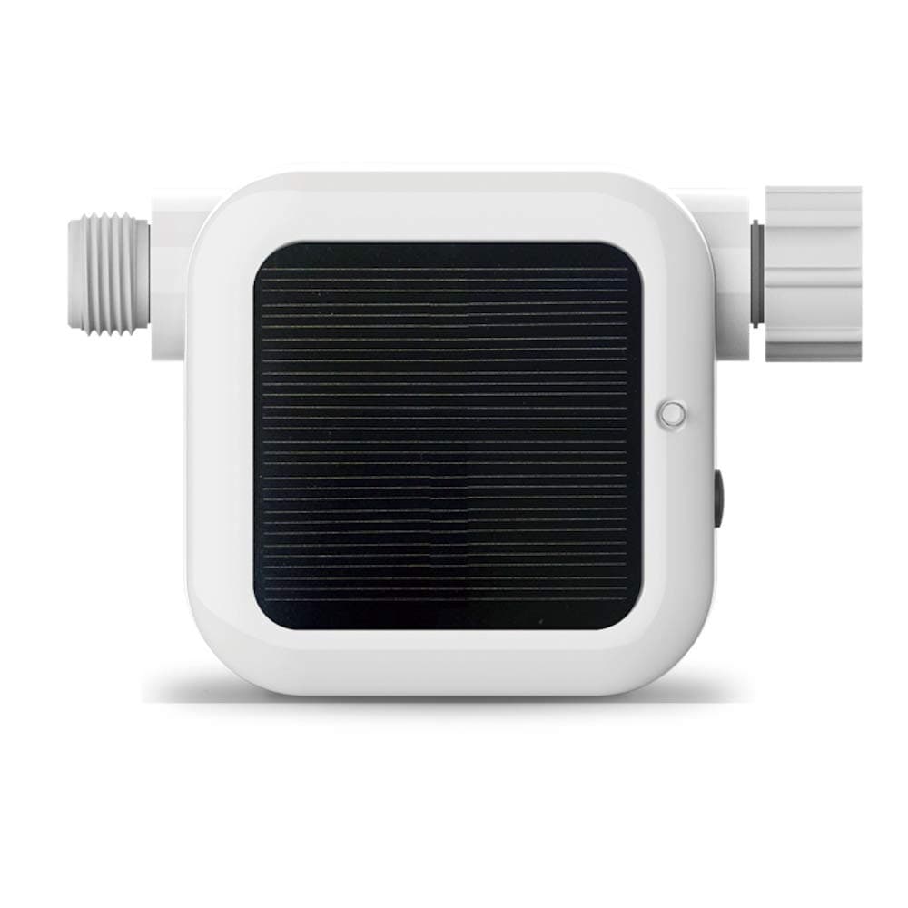 Netro Pixie Smart Hose Faucet Timer, WiFi, Solar Powered, Weather Aware, White, Compatible with Alexa