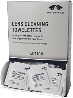 Safety Individually Packaged Lens Cleaning Towelettes, No Streaks, 100 Piece