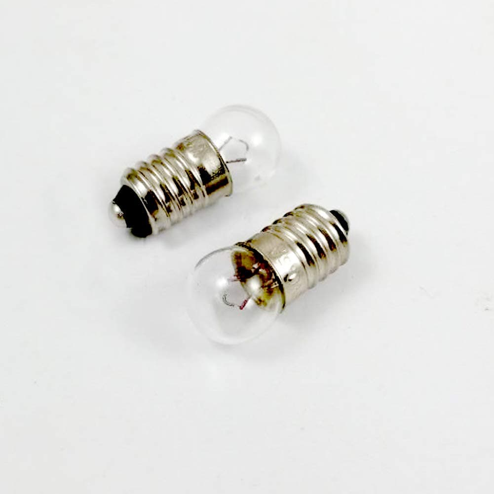 Heshaoc20x E10 6.2V / 0.5A 3.1W Miniature Screw Base Light Bulb Lamp Flashlight Torch Work Light DIY Experiment (Box of 20)