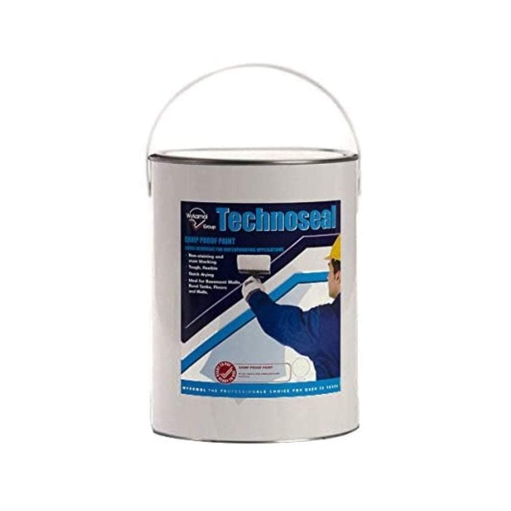 Technoseal Professional Damp Proof Waterproofing Paint 5L White For Walls & Floors