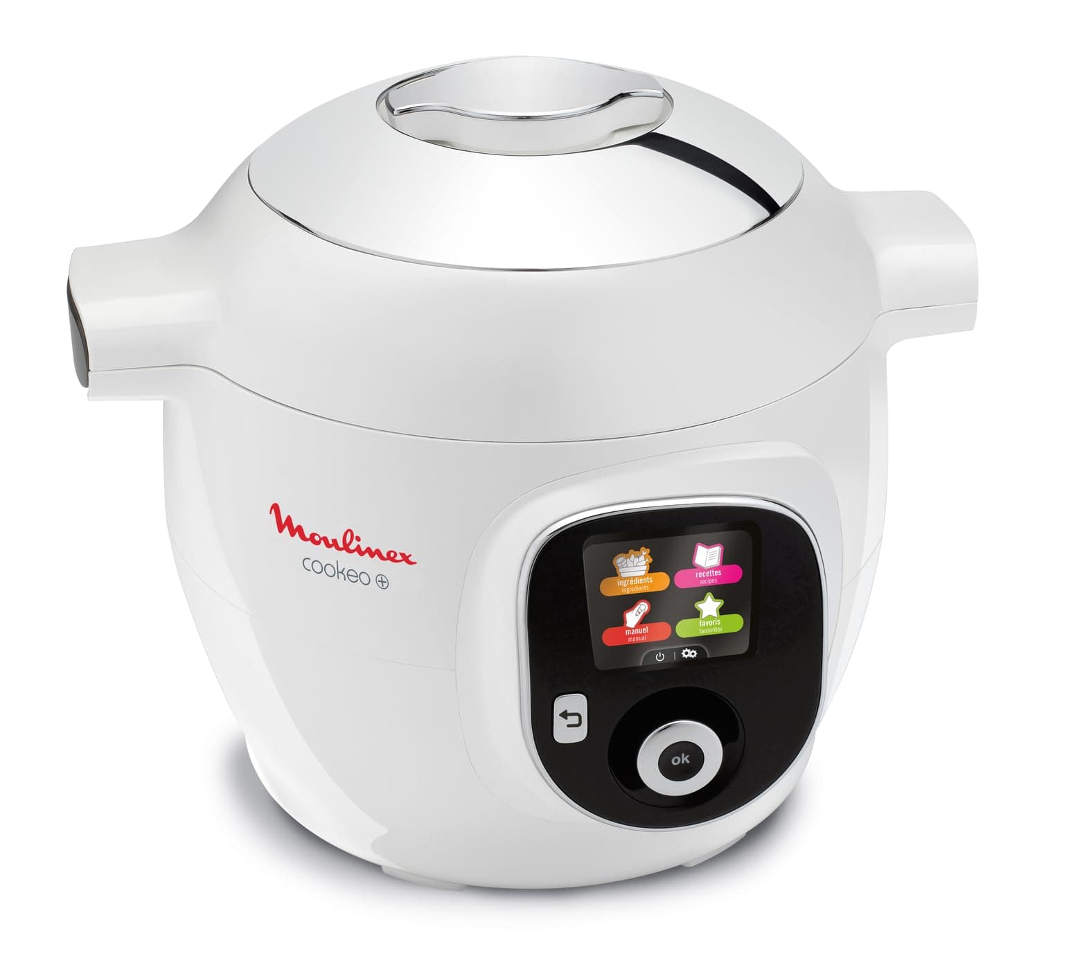 Moulinex Cookeo+ Smart Multicooker 6L 6 Cooking Modes 150 Pre-Programmed Recipes for up to 6 People White CE851100
