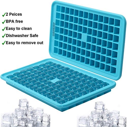 Ice Tray Ice Cube Trays Silicone Ice Tray Mini Ice Tray with BPA free Silicone (Turquoise)