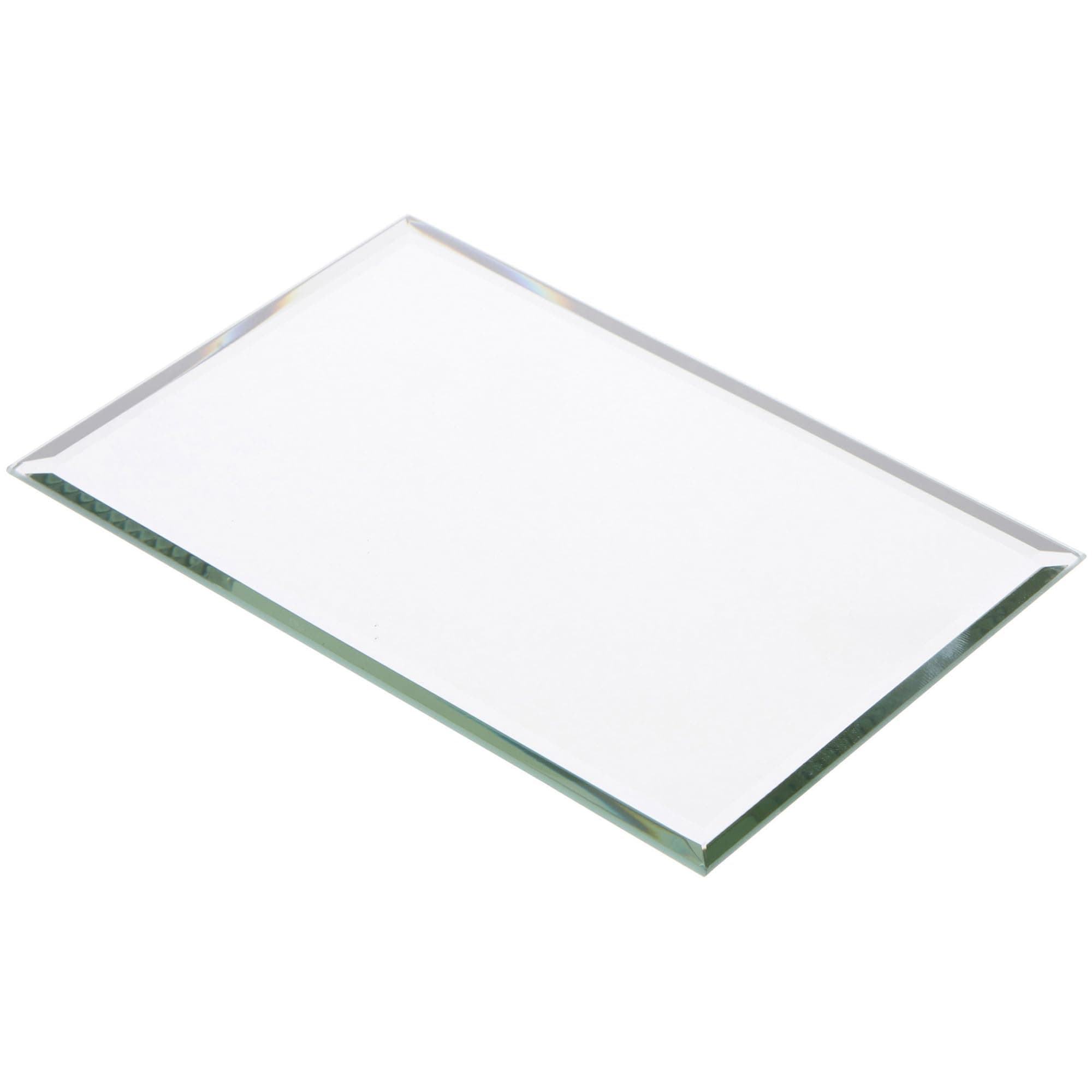 Plymor 4" x 6" Rectangle, 3mm Thick Beveled Glass Mirror